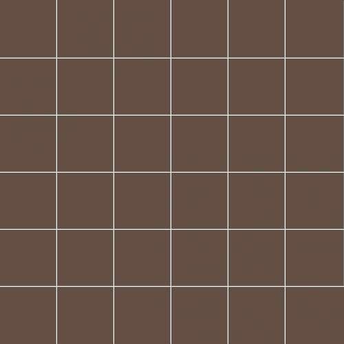 Мозаика Ce.Si Matt Moka Rete 5x5, цвет коричневый, поверхность матовая, квадрат, 300x300