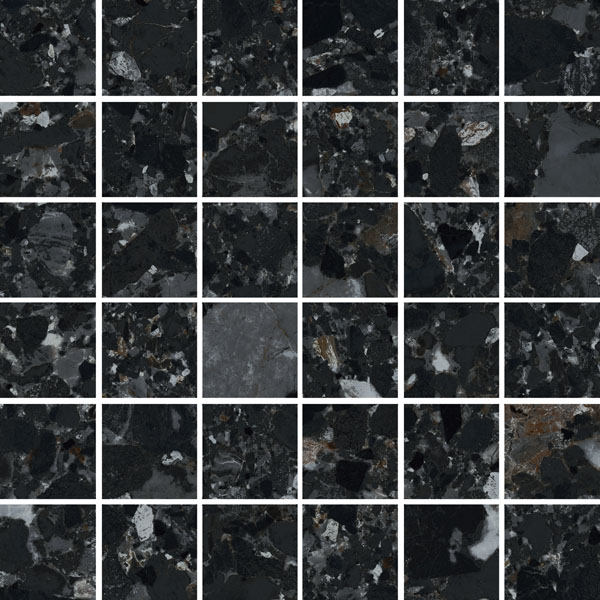 Мозаика Monocibec Chiaroscuro Deep Mosaico Nat Rett 120225, цвет серый, поверхность матовая, квадрат, 300x300