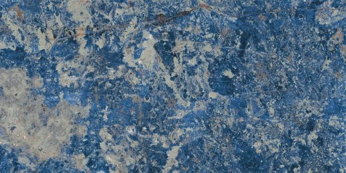 Широкоформатный керамогранит Rex Les Bijoux Sodalite 6mm Bleu Matte 765718, цвет голубой, поверхность матовая, прямоугольник, 1200x2400