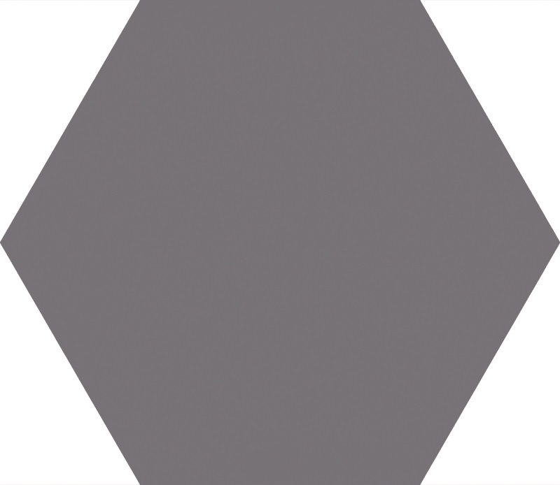 Керамогранит Emilceramica (Acif) Sixty Esagona Antracite Silk EKMV, цвет чёрный, поверхность матовая, шестиугольник, 182x210