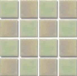 Мозаика Irida Glamour А20.130(1), цвет бежевый зелёный, поверхность глянцевая, квадрат, 327x327