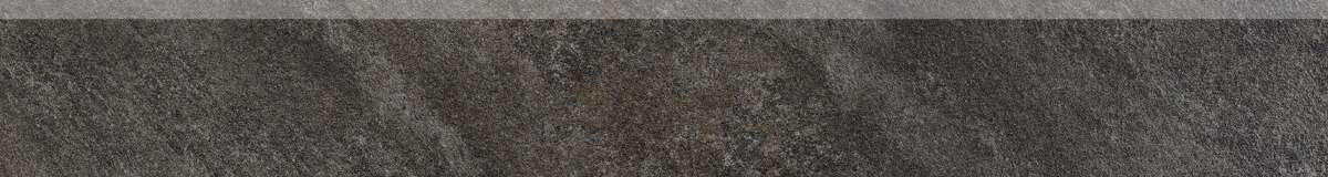 Керамогранит Alfalux Stonequartz Nero Battiscopa 8201003, цвет чёрный, поверхность матовая, прямоугольник, 75x600