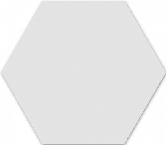 Керамогранит Wow Floor Tiles Hexa Ice White Matt 113932, цвет белый, поверхность матовая, шестиугольник, 200x230