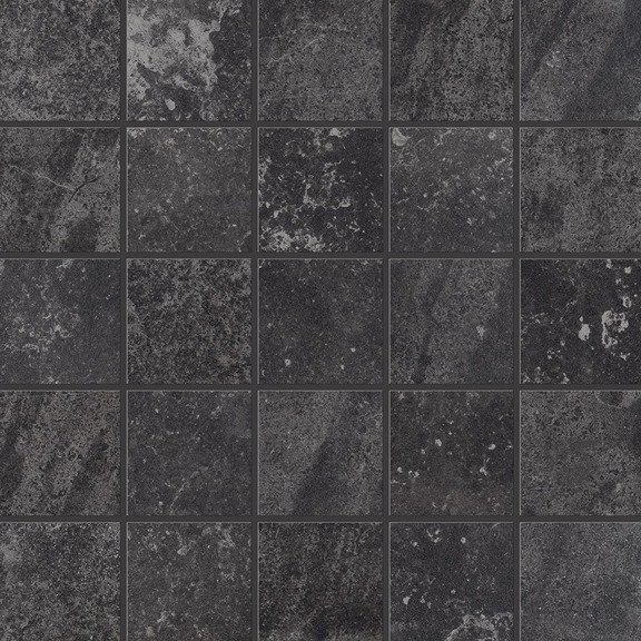 Мозаика Piemme Uniquestone Nite Mosaico 01775, цвет чёрный, поверхность матовая, квадрат, 300x300