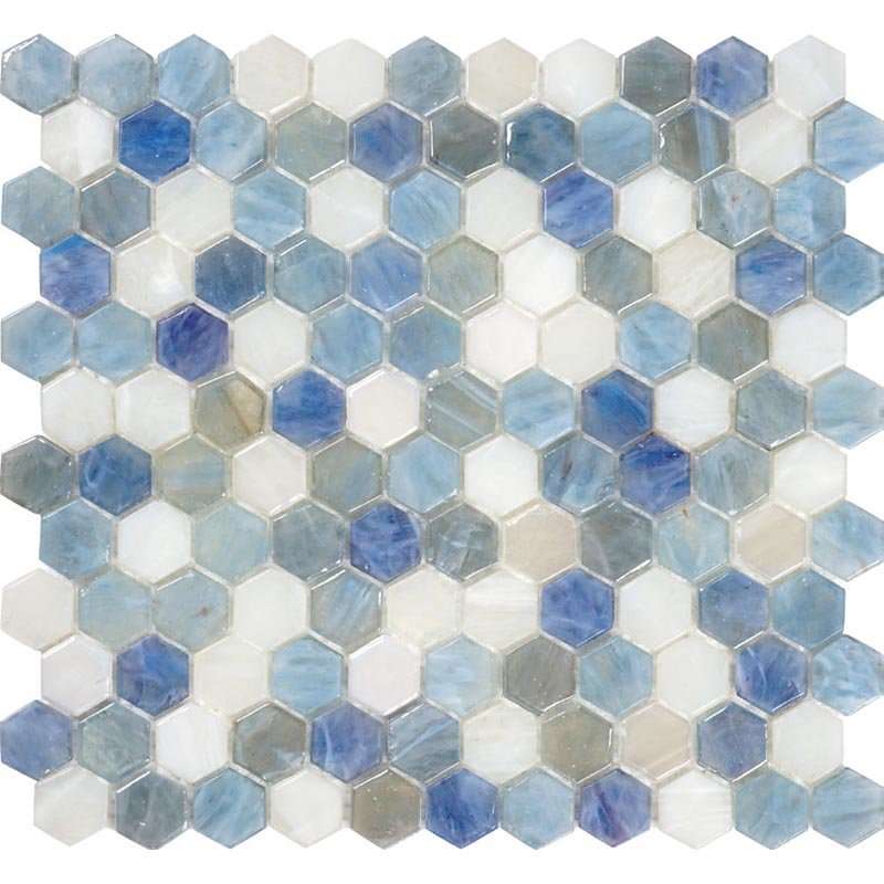 Мозаика Alma Mosaic Glamour AHX-05, цвет разноцветный, поверхность глянцевая, прямоугольник, 274x292