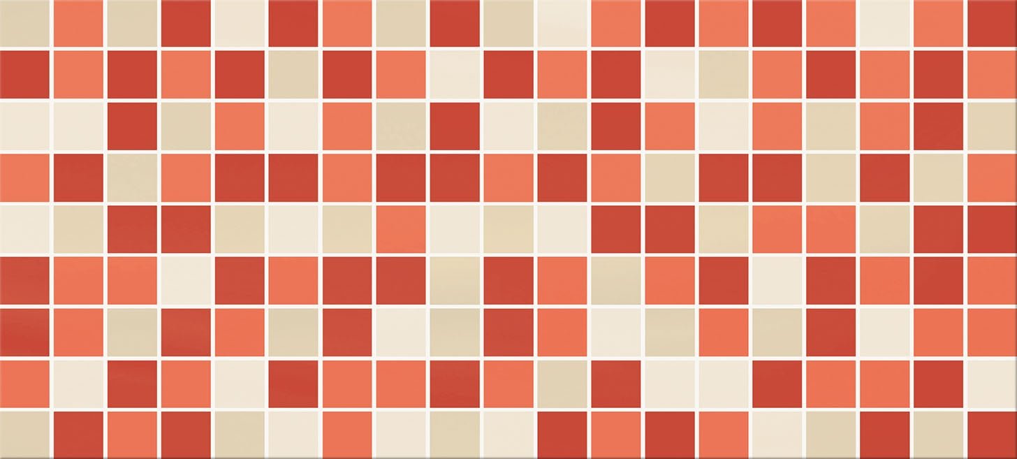 Мозаика Cinca Pasadena Mosaic Coral 4071, цвет оранжевый, поверхность глянцевая, прямоугольник, 250x550