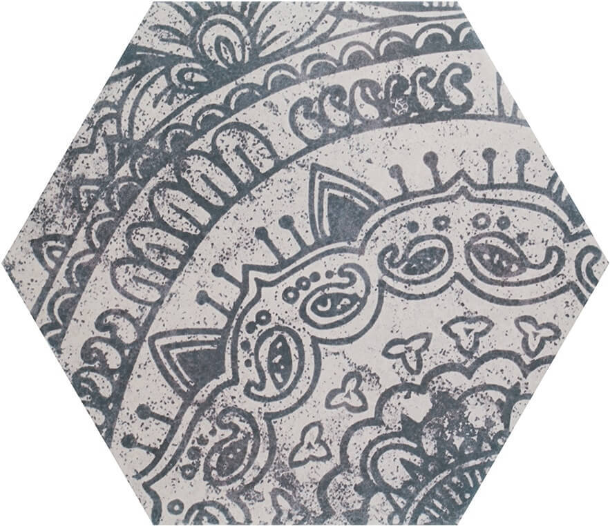 Керамическая плитка Quintessenza Alchimia Ars Mix 2 Bianco Nero, цвет разноцветный, поверхность матовая, прямоугольник, 266x230