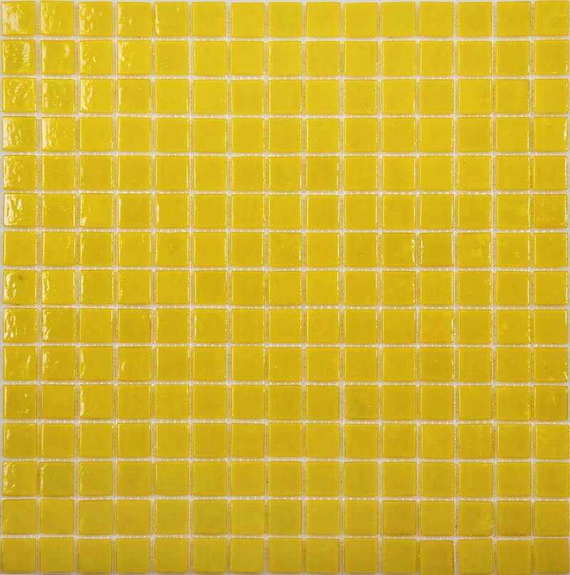 Мозаика NS Mosaic AA11, цвет жёлтый, поверхность глянцевая, квадрат, 327x327