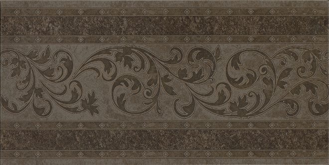 Бордюры SDS Marburg Stellstufe mit Dekor Brown, цвет коричневый, поверхность матовая, прямоугольник, 155x310