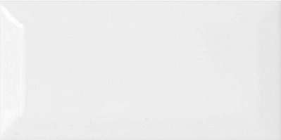Керамическая плитка Cevica Metro Blanco Brillo, цвет белый, поверхность глянцевая, кабанчик, 75x150