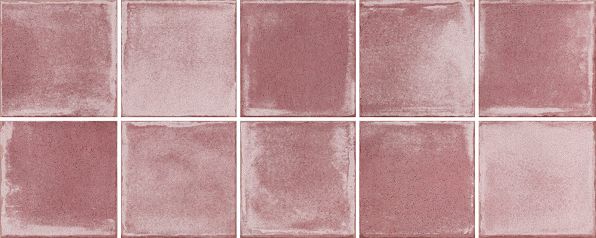 Керамическая плитка Керамин Марсала 5, цвет бордовый, поверхность глянцевая, прямоугольник, 200x500