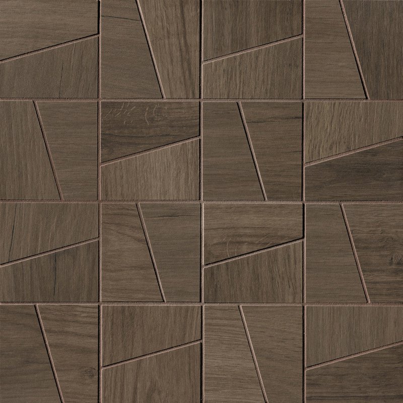 Мозаика Fap Fapnest Brown Slash Mosaico Matt fOBG, цвет коричневый, поверхность матовая, квадрат, 300x300