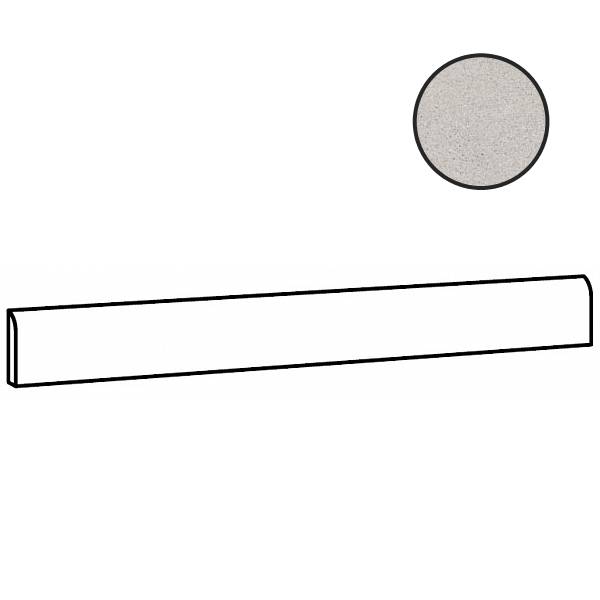 Бордюры Sant Agostino Sable Battiscopa Pearl CSABSAPE90, цвет серый, поверхность матовая, прямоугольник, 73x900