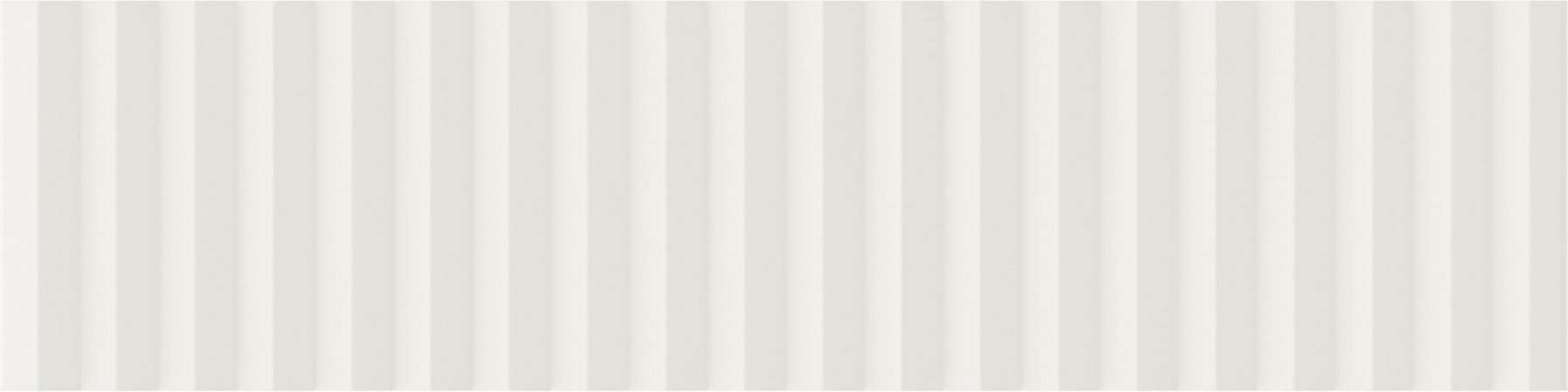 Керамическая плитка Wow Twin Peaks Med Snow 131549, цвет белый, поверхность матовая 3d (объёмная), под кирпич, 75x300