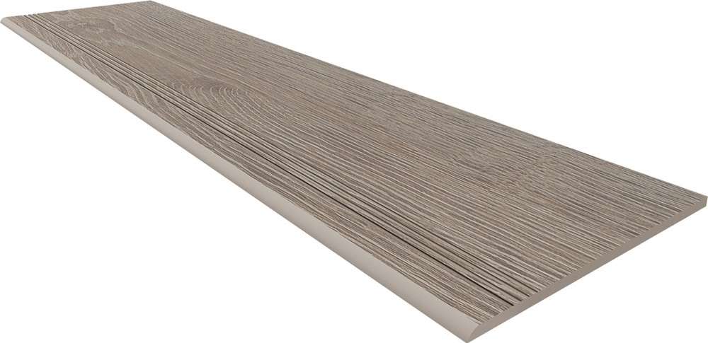 Ступени Estima Kraft Wood Steptrade Light Grey KW02 70615, цвет серый, поверхность структурированная, прямоугольник, 300x1200