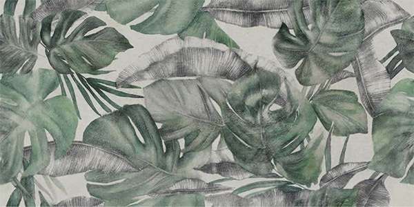 Декоративные элементы  Wallpapers Palma D303921, цвет серый зелёный, поверхность матовая, прямоугольник, 600x1200