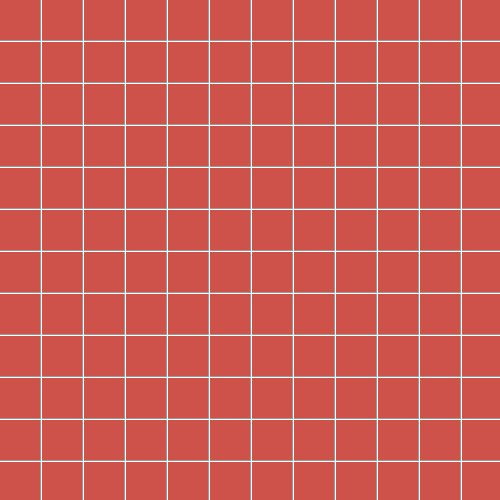 Мозаика Ce.Si Matt Corallo Su Rete 2,5x2,5, цвет терракотовый, поверхность матовая, квадрат, 300x300