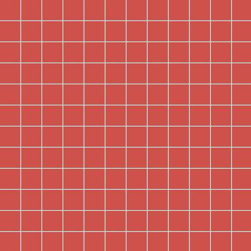 Мозаика Ce.Si Matt Corallo Su Rete 2,5x2,5, цвет терракотовый, поверхность матовая, квадрат, 300x300