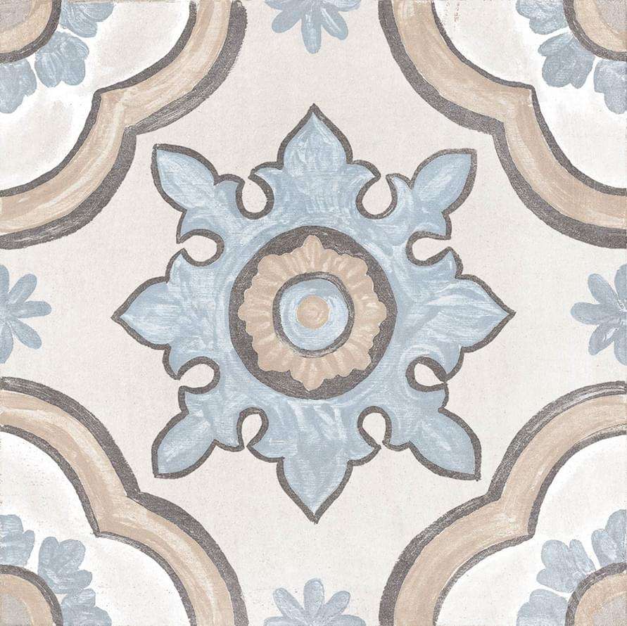 Декоративные элементы Cifre Adobe Decor Basma Ivory, цвет бежевый, поверхность матовая, квадрат, 200x200