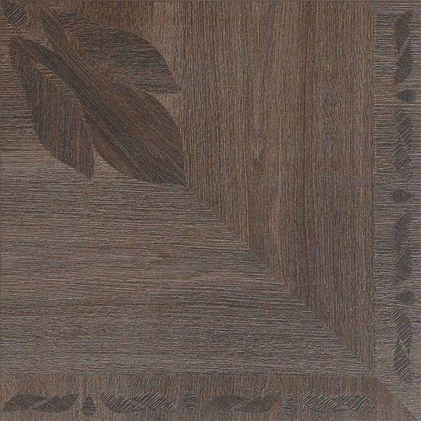 Керамогранит Petracers Rinascimento Floreale Mogano Nat Rett, цвет коричневый, поверхность матовая, квадрат, 500x500