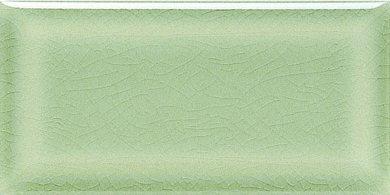 Керамическая плитка Adex ADMO2011 Biselado PB C/C Verde Claro, цвет зелёный, поверхность глянцевая, кабанчик, 75x150