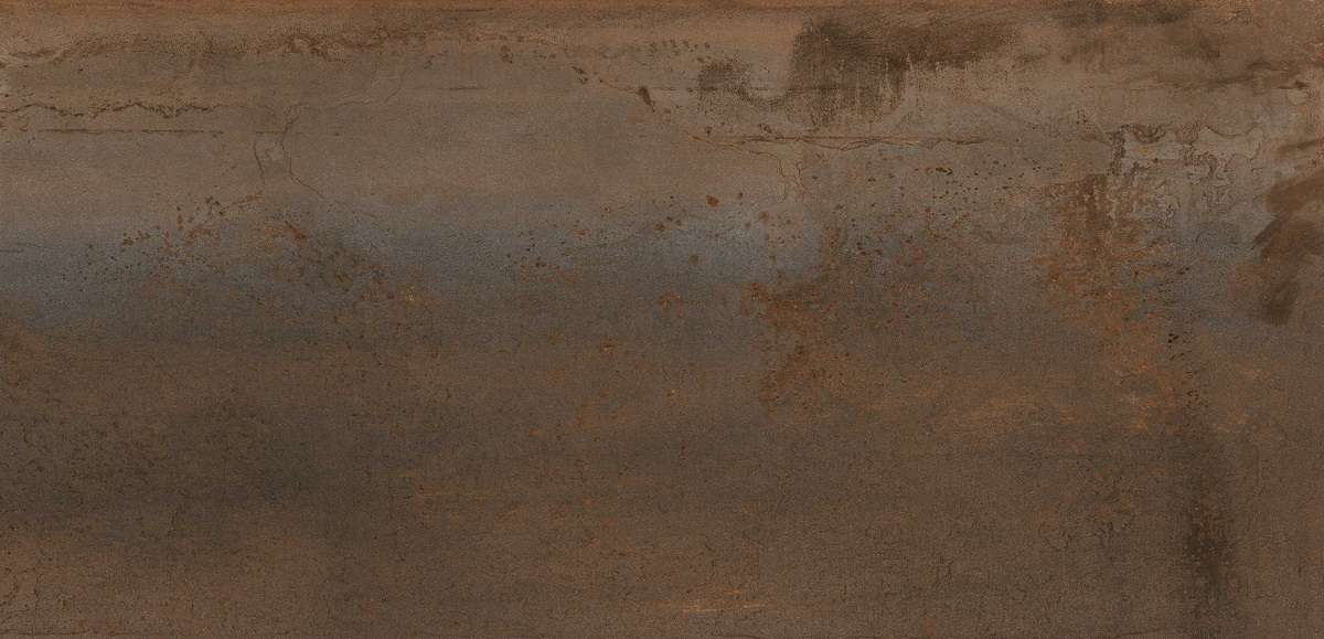 Широкоформатный керамогранит TAU Beam Rusteel Nat., цвет коричневый, поверхность матовая, прямоугольник, 1200x2600