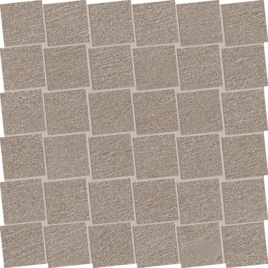 Мозаика Ergon Stone Talk Mosaico Dado Minimal Taupe Naturale EDRA, цвет коричневый, поверхность натуральная, квадрат, 300x300