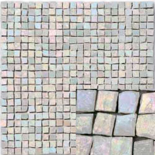 Мозаика Ker-av Mosaico Vero Perla Madre (1X1) KER-MV201, цвет серый, поверхность глянцевая, квадрат, 300x300