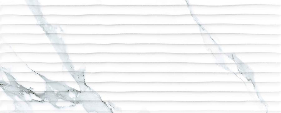 Керамическая плитка Mayolica Paris Lines, цвет белый, поверхность матовая, прямоугольник, 280x700
