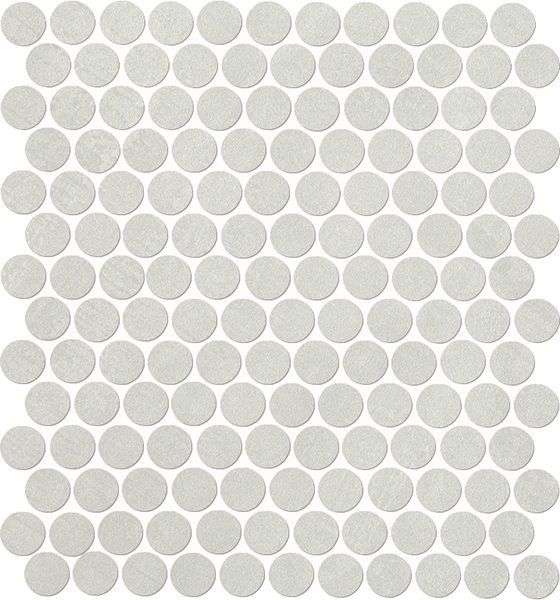 Мозаика Fap Color Now Perla Round Mosaico fMUB, цвет серый, поверхность матовая, круг и овал, 295x325