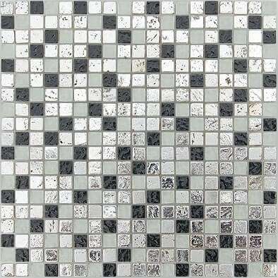 Мозаика Caramelle Mosaic Antichita Classica 3 (Стекло), цвет серый, поверхность глянцевая, квадрат, 310x310