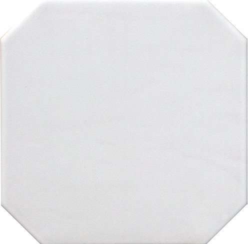 Керамогранит Equipe Octagon Blanco Mate 20547, цвет белый, поверхность матовая, восьмиугольник, 200x200