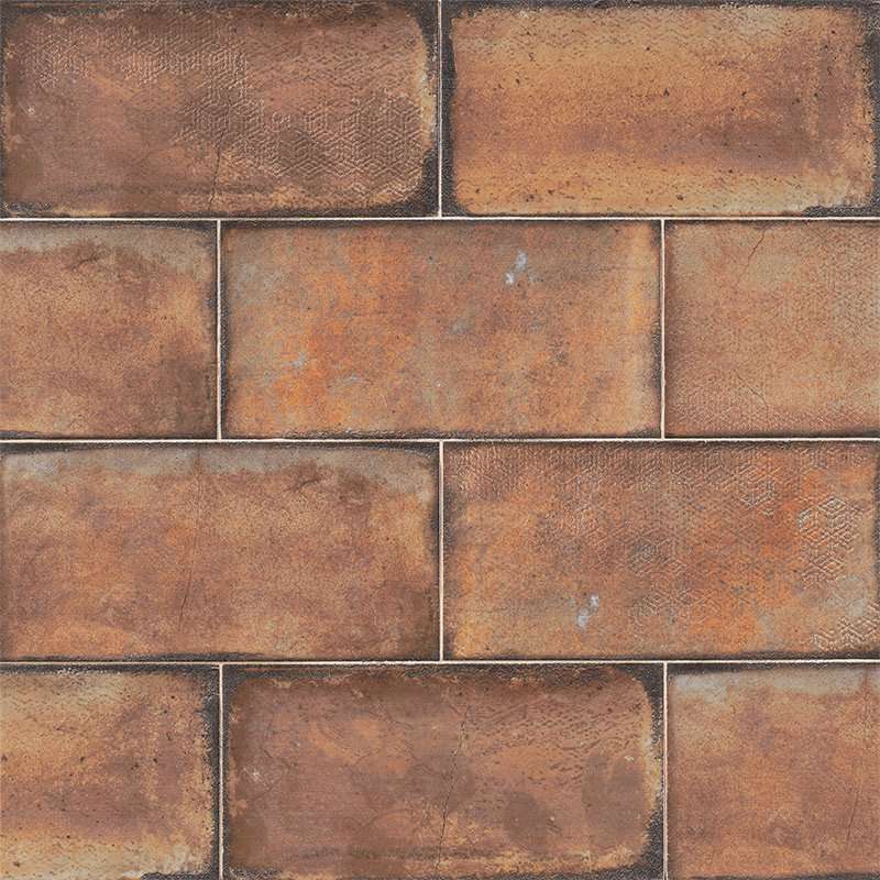 Керамическая плитка Mainzu Esenzia Terra, цвет терракотовый, поверхность глянцевая, прямоугольник, 150x300