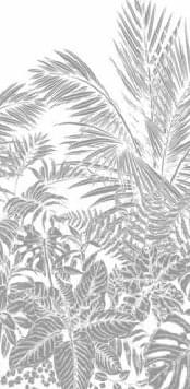 Декоративные элементы Ariana Anima Decor Tropici B PF60008381, цвет белый серый, поверхность матовая, прямоугольник, 1200x2800
