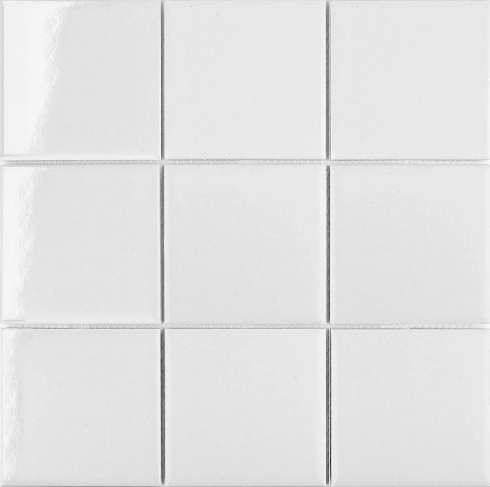 Мозаика Starmosaic Homework White Glossy MH33800, цвет белый, поверхность глянцевая, квадрат, 306x306