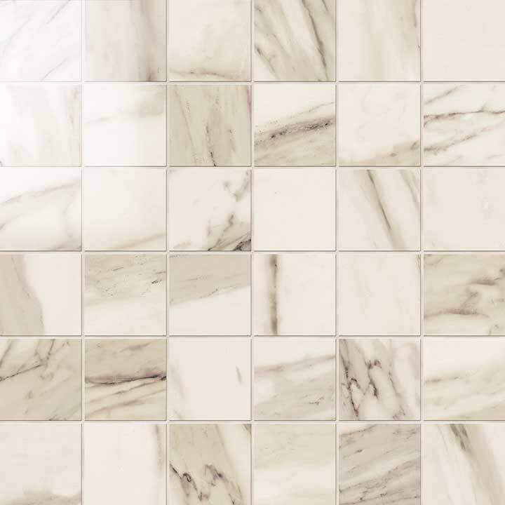 Мозаика Novabell Mosaico Calacatta Beige Lapp. IMP 335L, цвет бежевый, поверхность лаппатированная, квадрат, 300x300