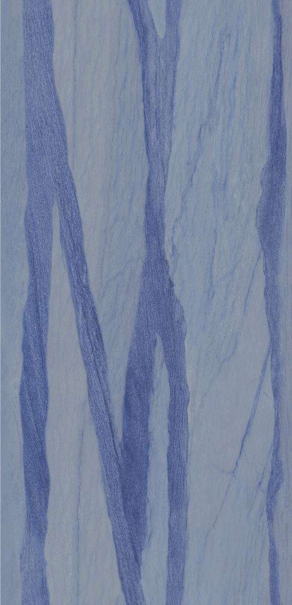 Широкоформатный керамогранит Urbatek Macauba Blue Polished A (6mm) 100275116, цвет синий, поверхность полированная, прямоугольник, 1500x3000