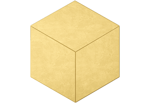 Мозаика Ametis By Estima Spectrum Yellow SR04 Cube Неполированный 29x25x10 39042, цвет жёлтый, поверхность матовая, шестиугольник, 250x290