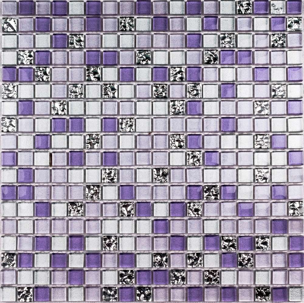 Мозаика Bonaparte Bonaparte Fashion, цвет фиолетовый, поверхность глянцевая, квадрат, 300x300