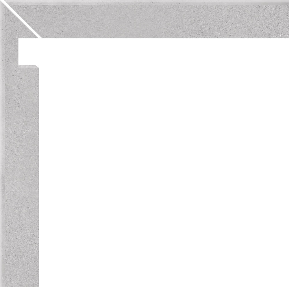 Бордюры Cerdomus Marne Battiscala Sn Cemento Ret 460 72170, цвет серый, поверхность матовая, прямоугольник, 48x600