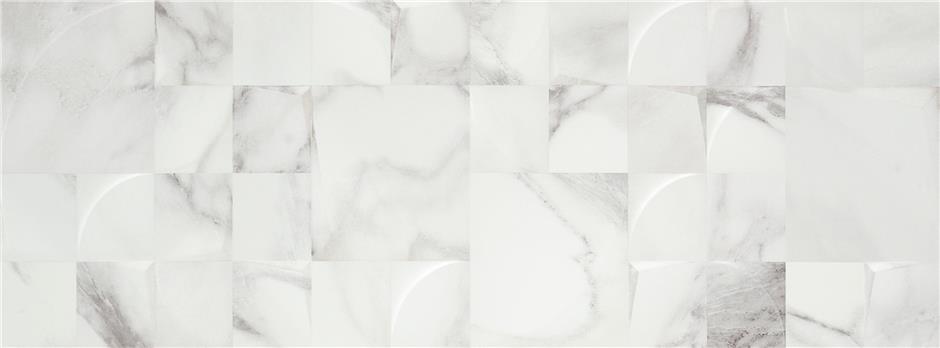 Керамическая плитка Alaplana Allison Blanco Mosaic Brillo Rect., цвет белый, поверхность глянцевая, прямоугольник, 333x900