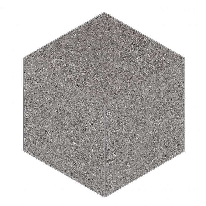 Мозаика Estima Luna Grey LN02/TE02 Cube Неполированный 29x25 36747, цвет серый, поверхность матовая, шестиугольник, 250x290