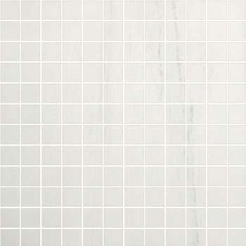 Мозаика Capri Bardiglio Mosaico Bianco, цвет белый, поверхность глянцевая, квадрат, 300x300