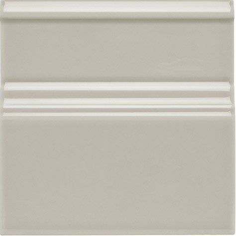 Бордюры Adex ADNE5521 Rodapie Clasico Silver Mist, цвет серый, поверхность глянцевая, квадрат, 150x150
