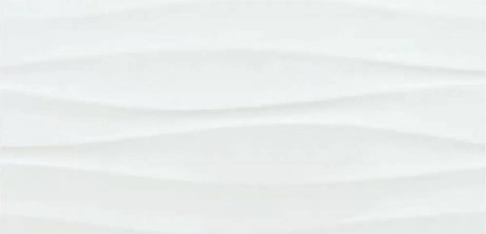 Керамическая плитка Dual Gres Sweet Waves White, цвет белый, поверхность матовая, прямоугольник, 300x600