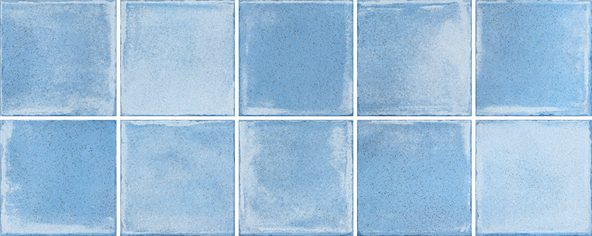 Керамическая плитка Керамин Марсала 2, цвет голубой, поверхность глянцевая, прямоугольник, 200x500