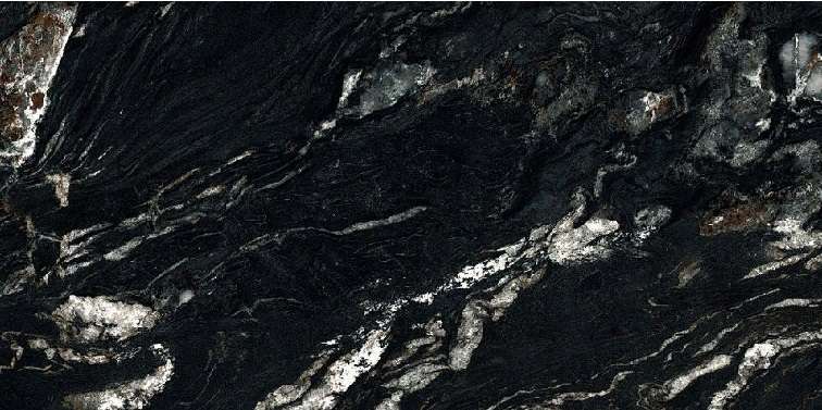 Широкоформатный керамогранит Panaria Perpetual Belvedere Dark PZ6PE00, цвет чёрный, поверхность сатинированная, прямоугольник, 1200x2780