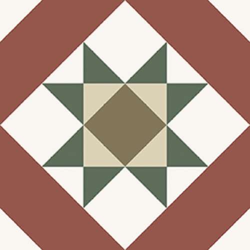 Керамогранит Nanda Tiles Kompas Vetro, цвет разноцветный, поверхность матовая натуральная, квадрат, 200x200