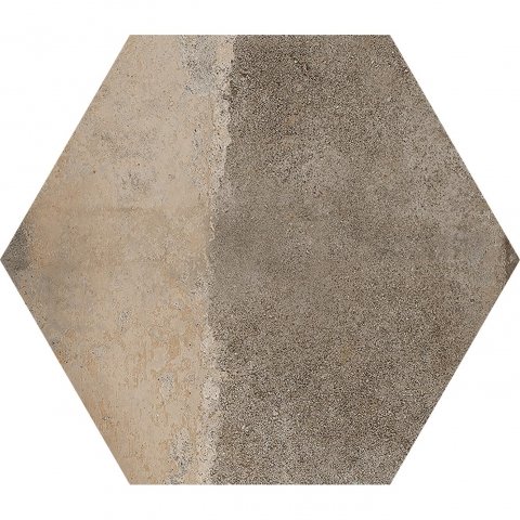 Керамогранит Graniser Engelberg Hex Summer, цвет коричневый, поверхность матовая, квадрат, 450x450