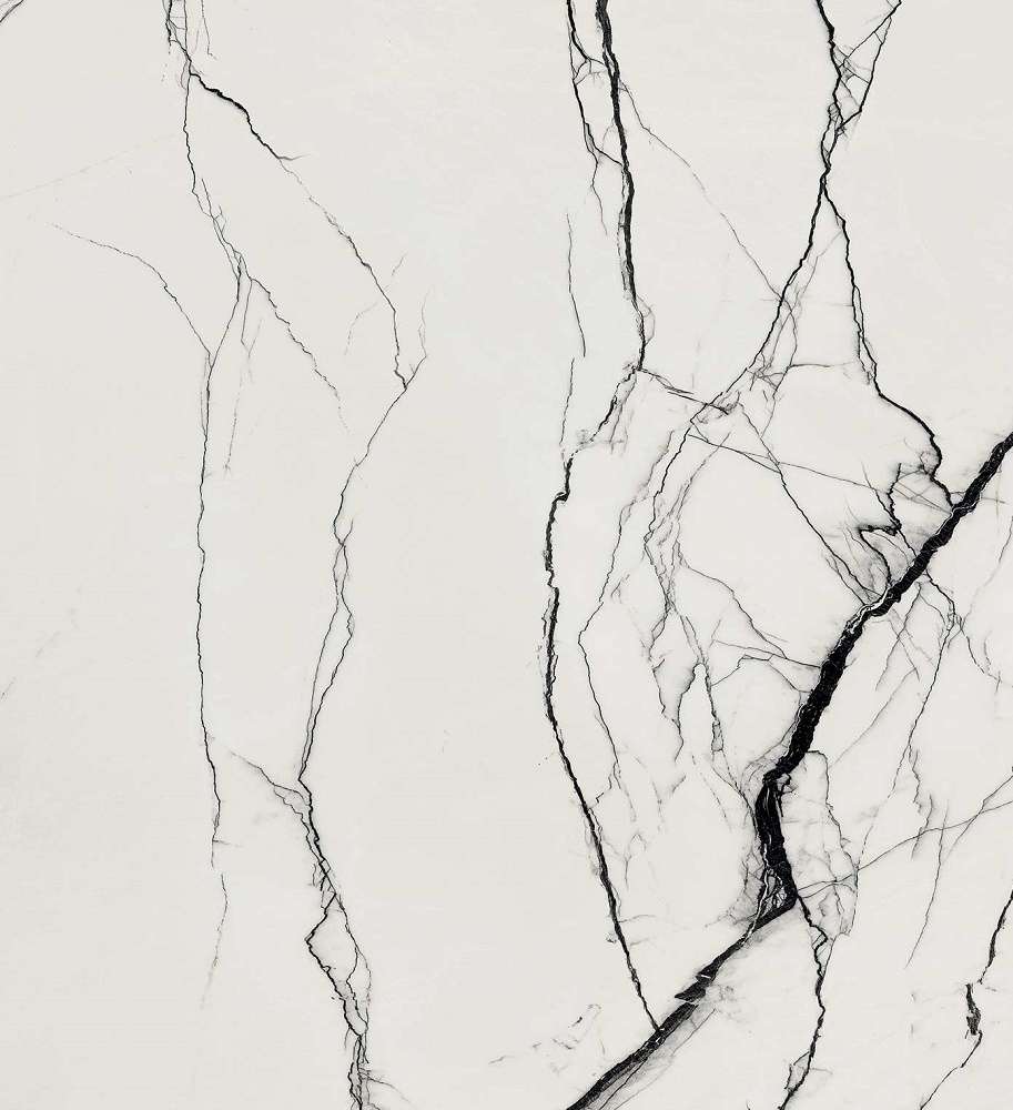 Керамогранит Floor Gres B&W Marble Breach Naturale 766598, цвет чёрно-белый, поверхность матовая, квадрат, 600x600